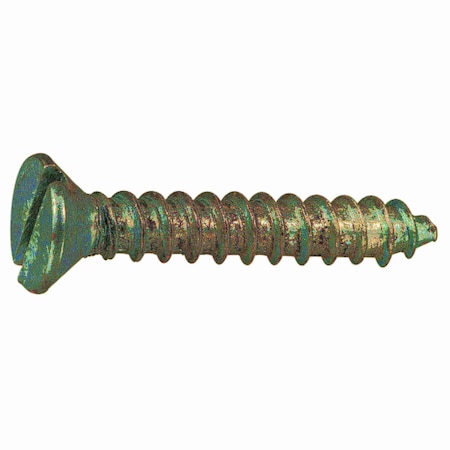 Midwest Fastener Sheet Metal Screw, #14 x 1-1/2 in, Zinc Plated Steel Flat Head Slotted Drive, 14 PK 61577